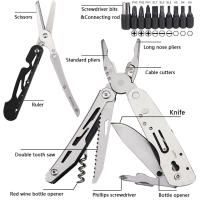 Alicates Multifuncionales LUCHSHIY para Camping al Aire Libre Herramienta de Mano Plegable con Cuchillo Tijeras y Sierra - details 0