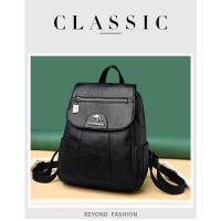 Mochila De Cuero Suave Para Mujer En 5 Colores Bolsa De Hombro Vintage Casual Viaje Mochila De Escuela Bolsa Para Damas - details 18