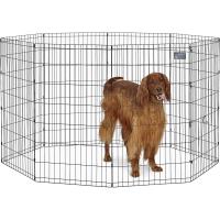 MidWest Homes for Pets modelo 550-42 Parque o corralito para perros sin puerta, 60,96 x 106,68 cm, con revestimiento en negro - details 0