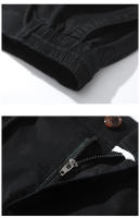 Pantalones cortos informales de algodón 2024 para hombre, Shorts holgados de cintura elástica con múltiples bolsillos, a la moda, novedad de verano 100% - details 10