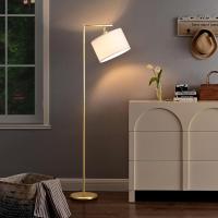 Pantalla de Lino Beige, Casquillo E27, Compatible con Varias Bombillas, 160cm Lámpara de Arco Negra con Pantalla Ajustable para Dormitorio, Salón, Oficina - details 21