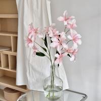 Nueva flor de orquídea Artificial de seda DIY 75cm flor de simulación colores vivos flores falsas rama centro de mesa de boda - details 10