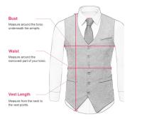 Chalecos de traje con cuello en V para hombre, chaleco de tweed de lana con doble botonadura, esmoquin para padrinos de boda - details 1