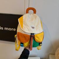 Bolsas para padres e hijos de 2 tamaños a juego de colores, mochila escolar con cordón multibolsillo de estilo coreano, mochila de nailon de gran capacidad para niños - details 27