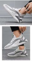 Zapatos deportivos corrientes de los hombres ocasionales antideslizantes respirables de la malla de la moda barata del logotipo de la marca 2024 - details 3