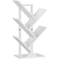 Estantería de Libros 9 Niveles, Estantes de Almacenamento, Forma de Árbol, Resistente y Duradera, Ahorro de Espacio, para CD, revistas, Libros, Sala de Estar, Blanco EWT08SJ01G1 - details 17