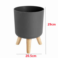 Maceta con soporte de madera para plantas, estante de exhibición para interiores, escritorio, decoración de sala de estar, maceta de flores de pie - details 6