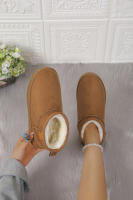 Nuevas botas de nieve, zapatos cortos de algodón para mujer, zapatos de pan cálidos engrosados - details 13