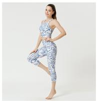 Pantalones De Yoga Con Estampado Para Mujer, Diseño De Cintura Alta Y Tejido Suave Para Una Mayor Comodidad - details 16