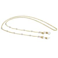 Cadena de Gafas de Plástico Blanco con Cuentas de Perlas y Encanto de Corazón - details 9