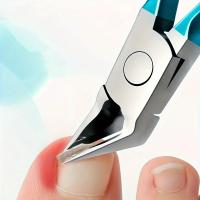 1 cortadora de uñas de los pies, cuchilla recta para uñas encarnadas y gruesas, cortaúñas encarnadas de acero inoxidable y punta puntiaguda, W - details 3