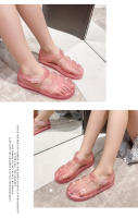 Nuevos zapatos de gelatina romana para niños, zapatos con agujero en la cabeza, zapatos de playa para vadear para niñas - details 15