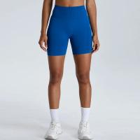 Pantalones cortos de Yoga para mujer, Shorts deportivos de cintura alta, secado rápido, transpirables, adelgazantes, novedad - details 5