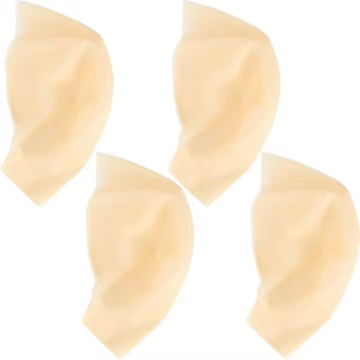 Gorros calvos de látex para adultos - 4 piezas de maquillaje para peluca con cabeza calva, accesorio para disfraz - 1