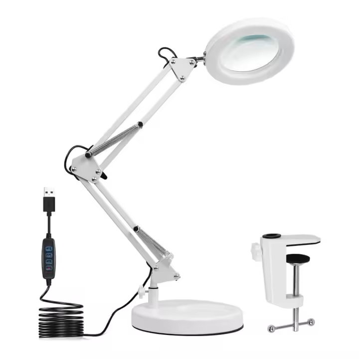 Lámpara de Mesa LED con Luz de Magnificador Iluminación y Decoración - 1