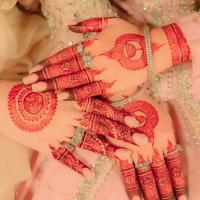 Cara marrón rojo pluma muñeca cuello herramienta de belleza tatuajes temporales encaje tatuajes falsos Henna tatuaje pegatinas flor tatuajes falsos - details 3