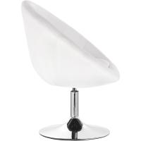 Taburete de Bar de Acero Cromado Taburete Bajo de Silla de Bar Taburete de Conferencia de Peluquería Taburete de Oficina Blanco BH41ws-1 - details 7