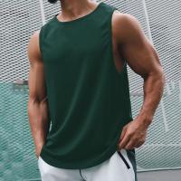 Camisetas deportivas sin mangas de secado rápido para hombre, camisetas sin mangas de malla para correr, entrenamiento, baloncesto, chalecos de gimnasio holgados, verano, maratón - details 6
