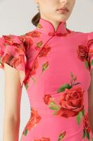 Vestido Oriental Sin Mangas para Mujer 2025 Qipao Moderno Estampado Elegante y Casual con Inspiración China Estilo Fusión Oriental/Occidental - details 6