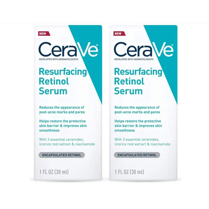 Cerave Resurfacing Retinol Serum, paquete de 2, 1 oz cada uno - 1