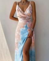 Irt largo con camisola, traje para mujer, cuello en V, sin mangas, largo hasta la rodilla perfecto - details 7