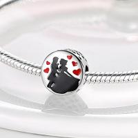 Abalorios de plata 100% auténtica con huellas de pata, joyería fina de cumpleaños para mujer, pulsera de 3mm, regalo con piedra de circón principal - details 3