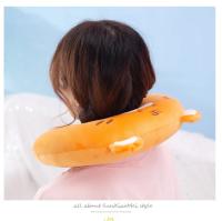 Almohada de felpa en forma de U para niños y adultos, almohada de protección para el cuello con dibujos animados, para conducir, viajar, estudiantes, almuerzo, cojín para siesta - details 11