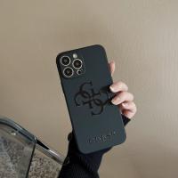 Funda para teléfono de moda con letras para iPhone 16 15 Pro 14 Promax 13 Pro 12 Promax 11 XR XS Max 7 8 Negro TPU Borde recto Estuche suave resistente a arañazos Diseño geométrico - details 9