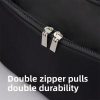 Neceser de doble capa para hombre, separación en seco y húmedo, organizador de artículos de tocador de viaje de gran capacidad, bolsa de lavado impermeable - details 5