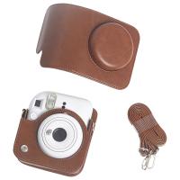 Funda de cuero para cámara FUJIFILM Instax mini 12, bolso de cuerpo completo con correa para el hombro - details 6