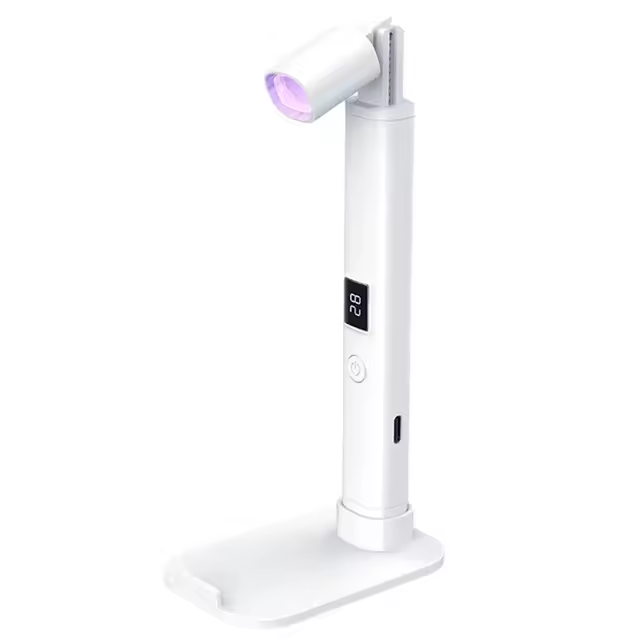 Secador portátil con soporte para uñas, lámpara de secado rápido, luz Led UV, recargable, para manicura - 1