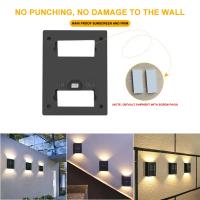 Luz Solar de pared para exteriores, lámpara LED impermeable, iluminación luminosa hacia arriba y hacia abajo, decoración de valla de jardín y balcón, luz Solar - details 26