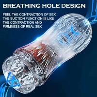 Leten Manual Copa de masturbación masculina de silicona realista vagina clítoris bolsillo coño ejercicio de resistencia productos para adultos juguete sexual para hombres mayores de 18 años - details 6