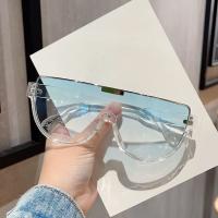 Gafas de sol finas con montura de una pieza de moda para mujer, trajes de verano, accesorios de moda semicírculo con personalidad para uso diario para actividades al aire libre, gafas de sol de Año Nuevo 2025, regalos para novias - details 3