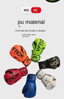 Guantes profesionales de PU para adultos y niños, Sanda, entrenamiento, Muay Thai, combate, Fiess Bo, deportes, Taekwondo, 6/12Oz - details 7
