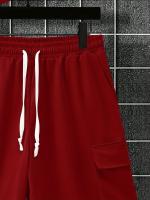 Conjunto Deportivo Casual para Hombres de Poliéster Camiseta con Pelo y Shorts de Cinturón con Bolsillos Perfecto para el Verano Lavable en Máquina - details 3