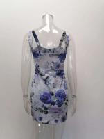 Vestido Mini de Impresión para Mujer Primavera-Verano Sin Mangas, Adelgazado en Caderas, Vestido Corto de Moda para Club Nocturno - details 11