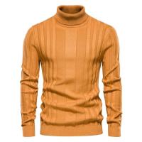 Suéter de punto informal de cuello alto para hombre, camisa de fondo cálida, Jersey versátil de moda, Color sólido, otoño e invierno, nuevo - details 1