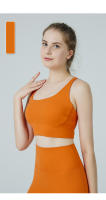 ZHUMU GYM Deportiva Prenda Sujetador de Yoga Cruzado de Espalda A Prueba de Golpes Fitness para Mujeres Tops de Crop de Nylon y Spandex - details 7