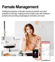 2025 Nuevo reloj inteligente para presión arterial de hombres, frecuencia cardíaca, detección de HRV IP68 Llamada Bluetooth impermeable para la salud de las mujeres (seguimiento menstrual) Reloj inteligente para modo deportivo de mujeres - details 13