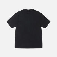 Camiseta Stussy Camiseta extragrande de stock liso teñida con pigmento negro - details 1