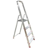 Tijera Plegable, Escalera de Aluminio, Multiusos, Antideslizante, Ligera y Resistente, Escalera Doméstica, Fácil Transporte (4 peldaños) - details 5