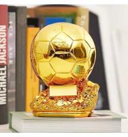 Copa de fútbol de Europa de 25CM, Balón de Oro, decoración de oficina con tecnología galvanizada, regalo de resina - details 4