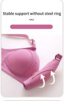 Elegante cobertura total de talla grande sin bucles, con efecto de peinado y levantamiento, muy adecuado para el uso diario, sujetador de lactancia - details 4