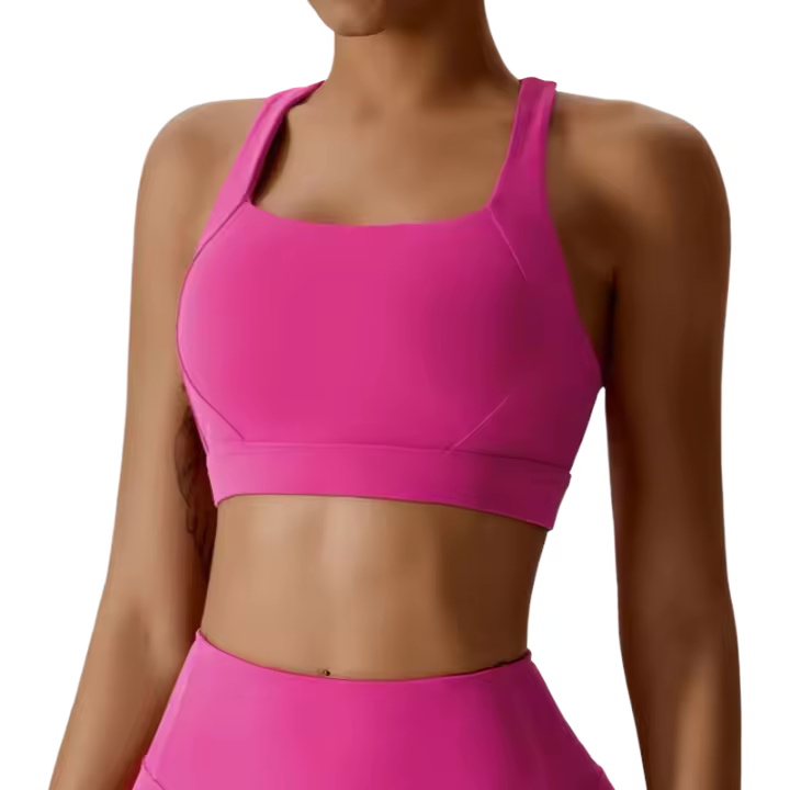 Sujetador Deportivo de Yoga para Mujer Top de Gimnasio Transpirable con Almohadilla de Pecho Suave y Estable Ideal para Primavera/Verano - 1