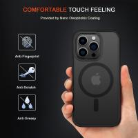 Funda Magnética para iPhone 13,14,15, Compatible con MagSafe, Carcasa Translúcida Mate Trasera Fina Antigolpes - details 0