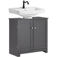Armario de Baño de Suelo con 1 Estante y 2 Puertas 60 x 30 x 60 cm Ideal para Almacenamiento de Lavabo - details 17