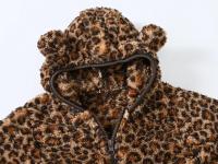 Abrigo con capucha de lana para niños, abrigo con cremallera de color sólido, ropa de invierno para niños - details 38
