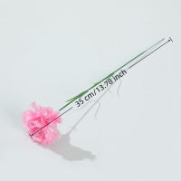 10 Uds nuevo clavel Artificial de tacto Real multicolor 35cm flores falsas 3D clavel rama decoración de fiesta - details 0