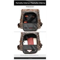 2025 nueva tendencia de moda mochila con estampado de leopardo simple mochila antirrobo de gran capacidad de viaje versátil informal para mujer - details 15